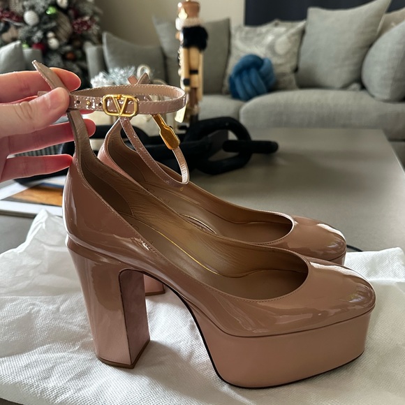 Valentino Garavani Tan-Go 120 patent-leather platform pumps size 36 - Picture 1 of 6
